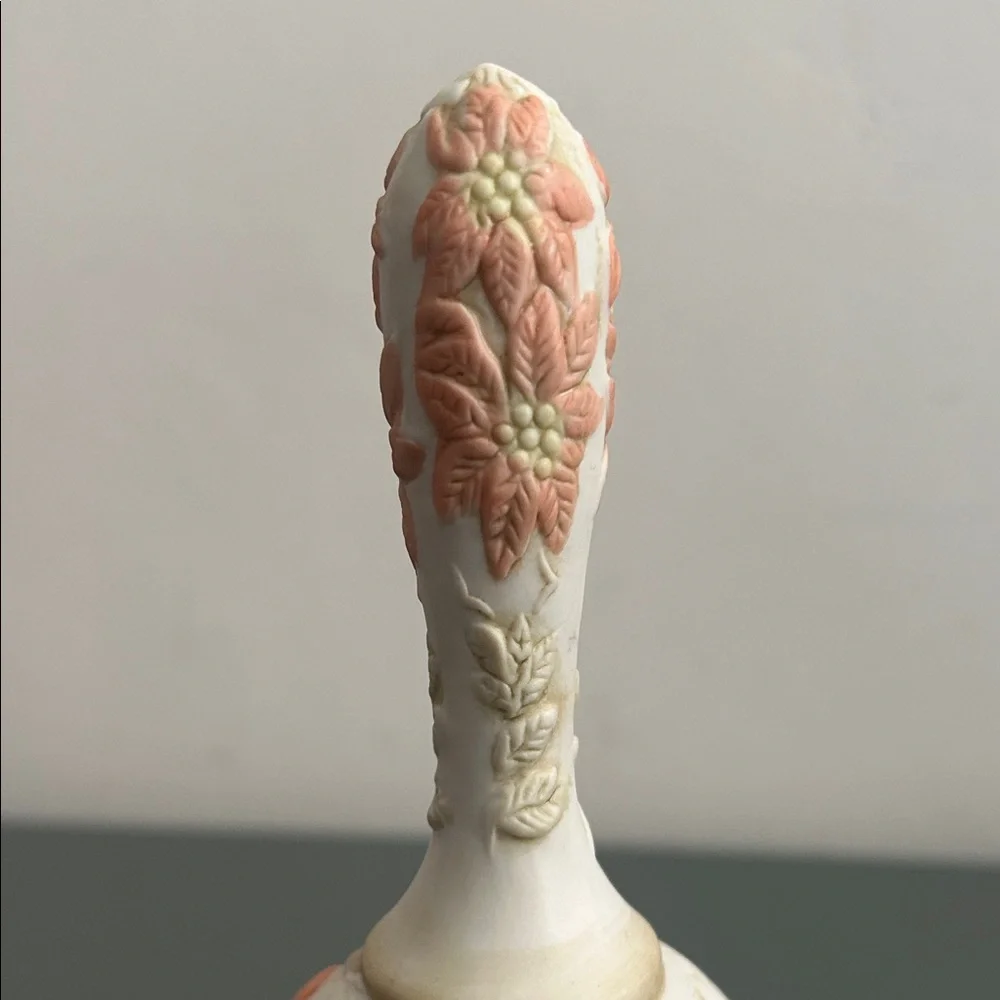 Porcelain Nativity Decorative Bell in Soft Pastel Colors